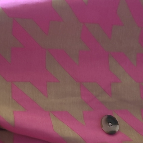 NWOT Isaac Mizrahi Pink Houndstooth Jacket Target 20th Anniversary Womens Sz S - Picture 8 of 8